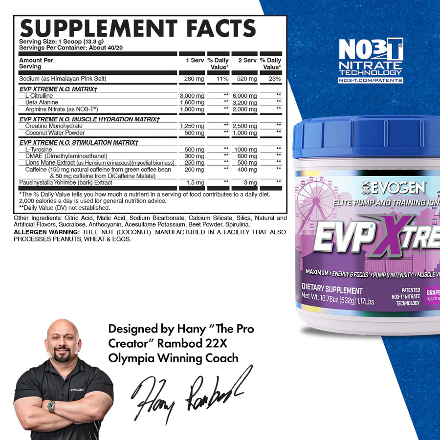 EVP Extreme N.O. Pre-Workout